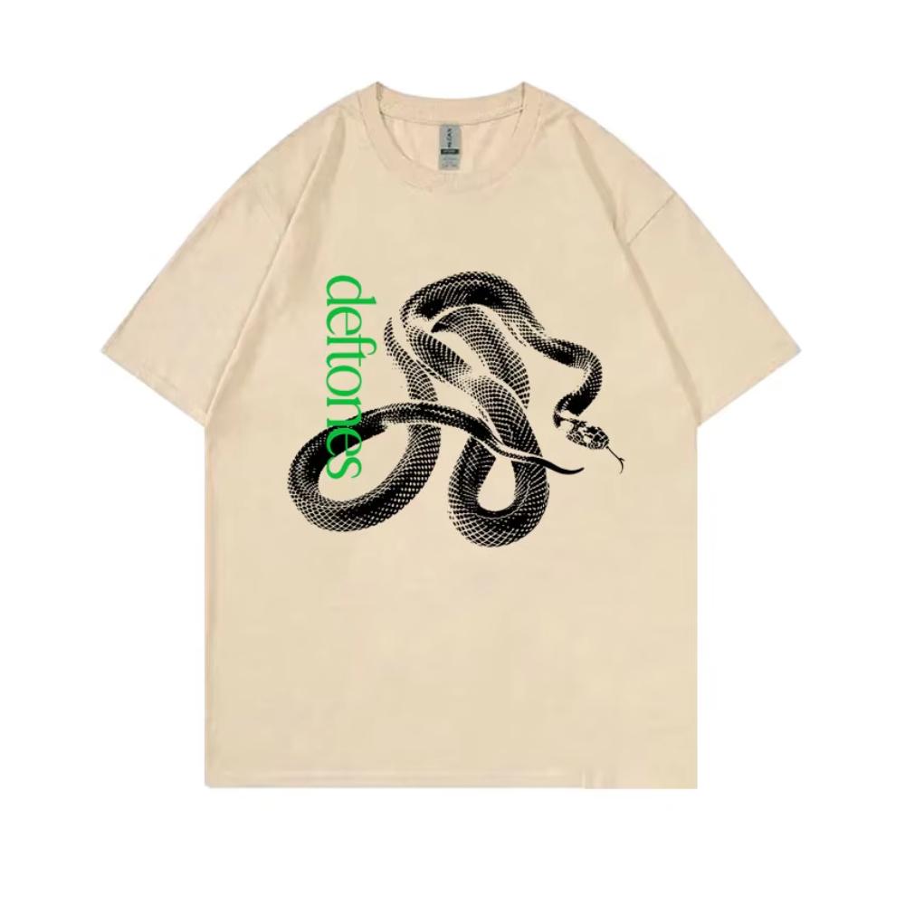 Limited Rock Band Deftones Private Music Snake Graphic T Shirt Summer Men Women Fashion Alternative Metal Oversized T-shirts Top