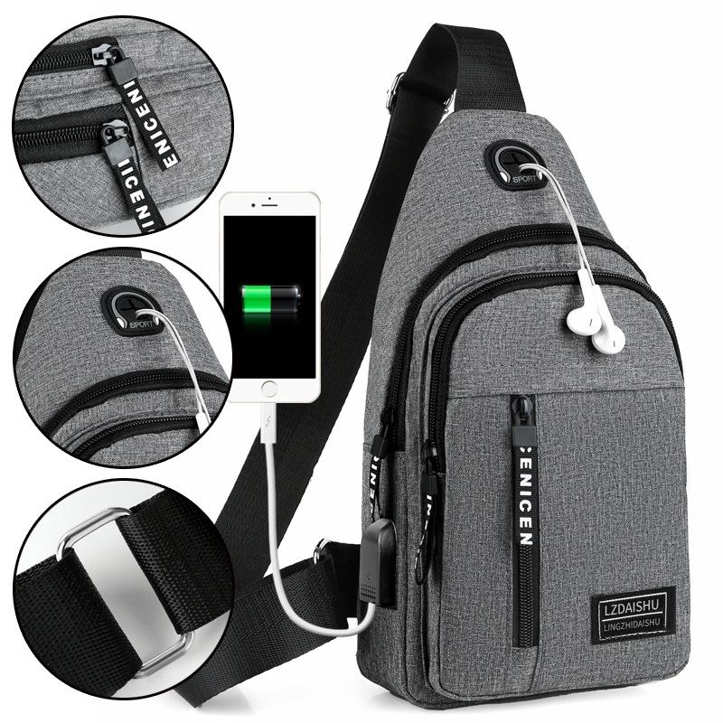 Waist Chest Bag Small Canvas Chest Pack for Men Women Crossbody Bags Hip Hop Streetwear Bag Fanny Pack