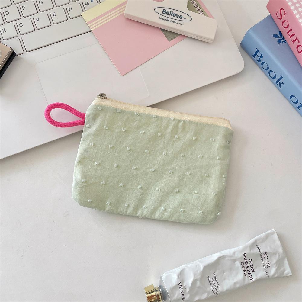 

Kawaii Travel Small Cosmetic Lipstick Earphone Data Cable Portable Storage Bag Women Makeup Handbags Wallet Pouch Bags Organizer about 11x16 cm светло-зеленый