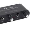 TOPINCN 2CH Sound Amplifier for Musical Instruments Microphone Preamplifier Aluminum Alloy Balanced Circuit Independent Gain Adjustment 0-20dB 1/4