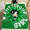Powerpuff Girls Buttercup Cool pattern Flannel Blanket, High quality Comfortable for All Seasons, Home Decor, Warmth and Comfort, Perfect for Gifts.