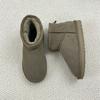 2027 Luxus-Look Damen Ultra-Mini Knöchel Schneestiefel Echtes Leder Dicksohlige Futter Warm Rutschfest Winter Booties