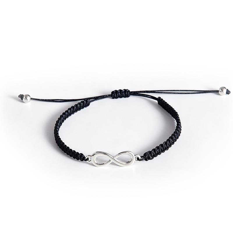 Infinity Symbol Friendship Bracelet: Handmade Woven Rope for Couples & Best Friends