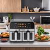 Air Fryer two chambers 9L dual 2400W air fryer dryer