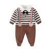 Baby Jumpsuit Spring and Autumn Pure Cotton Long-Sleeved Newborn Baby Jumpsuit with Foot Cover Children's Pajamas Romper with Foot Cover