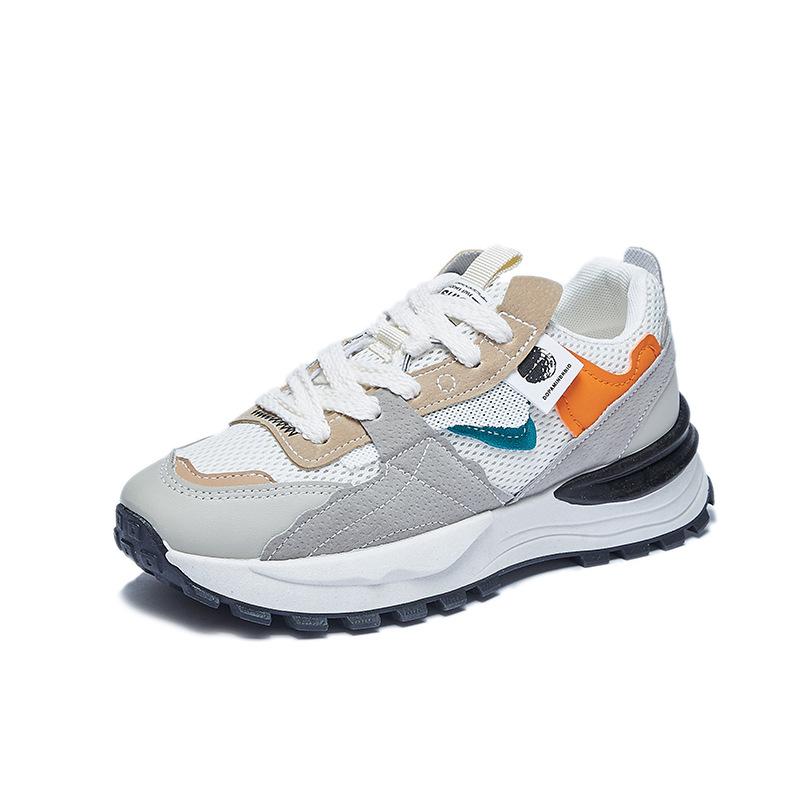 Spring new dad women's shoes trendy lace-up platform student sports and leisure shoes