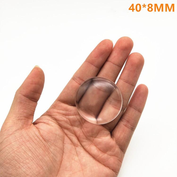 1 Pc Transparent Soft Silicone Wall Protector Self-adhesive Door Handle Bumper Protective Plug Non-slip Round Doors Stop Muffler