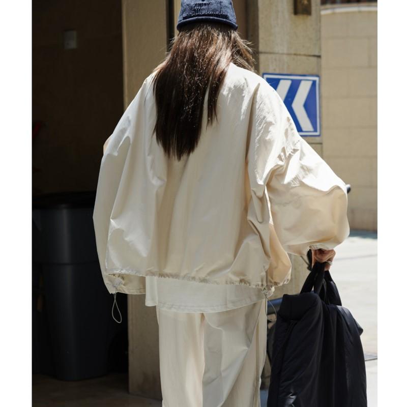 Johnature Korean Outdoor Sports Zipper Jacket Autumn Loose Windproof Casual Jackets For Women