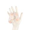 Women Korean Flowers Ponytail Holder Embroidery Elastic Scrunchie Hair Rope Rubber Band Hair Tie