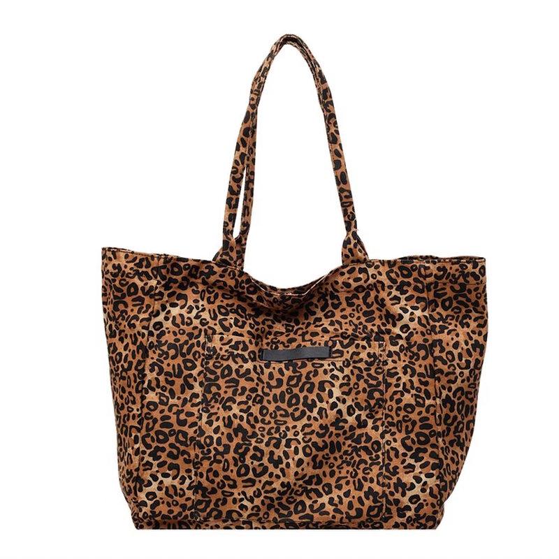 OGAR Women s Leopard Print Casual Tote Bag Large