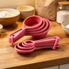 8Pcs Kitchen Measuring Spoon Measuring Cups Measuring Tools Portable Silicone Coffee Sugar Scoop Kitchen Gadgets