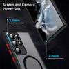 Matte Magnetic Case For Samsung Galaxy S25 Edge S24 Ultra S23+ S22 S21 FE A56 A55 A54 A36 A35 A34 A16 A15 5G Translucent Cover