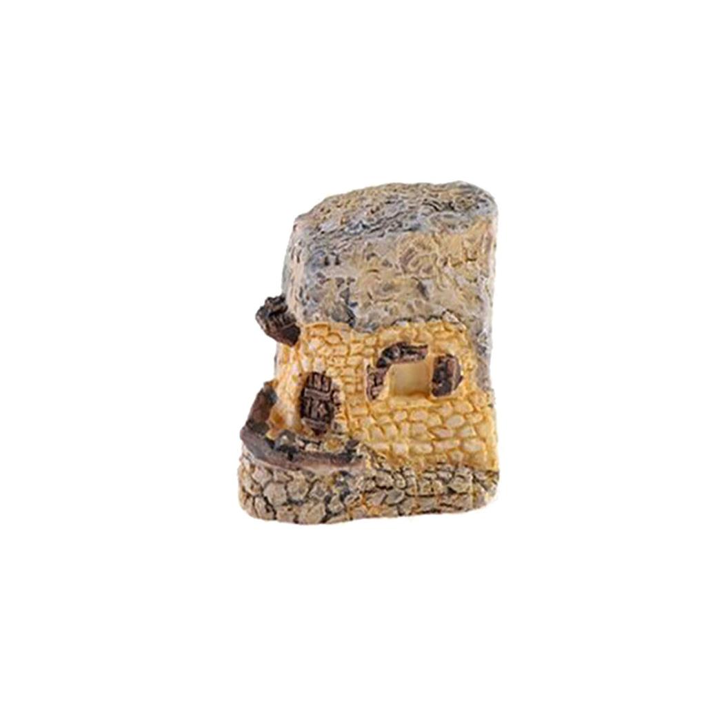 Mikro-Dekoration, Miniatur-Harz, Simulation, Gartenstatue, Haus