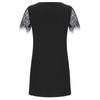 Women's Summer Clashing Colour Splicing Sequins V-Neck Lace Short Sleeve Loose Dresses