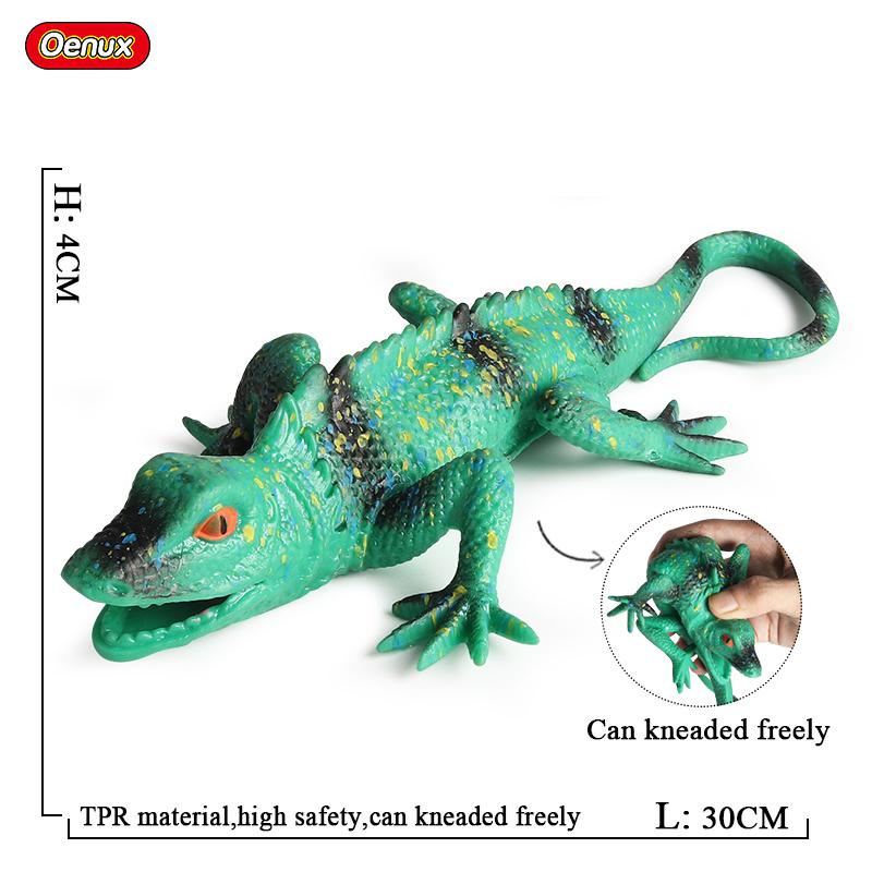 Oenux Reptile Simulation Snake Spider Lizard Insect Animals Model Action Figures Fun Anti Stress Soft TPR Halloween Toy Kid Gift