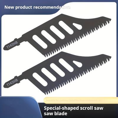 Carbon Steel Irregular Curved Saw Blade - Special-Shaped Scroll Saw Blade for Precise Wood Cutting, Manual Use, DIY & Professional Woodworking Tools