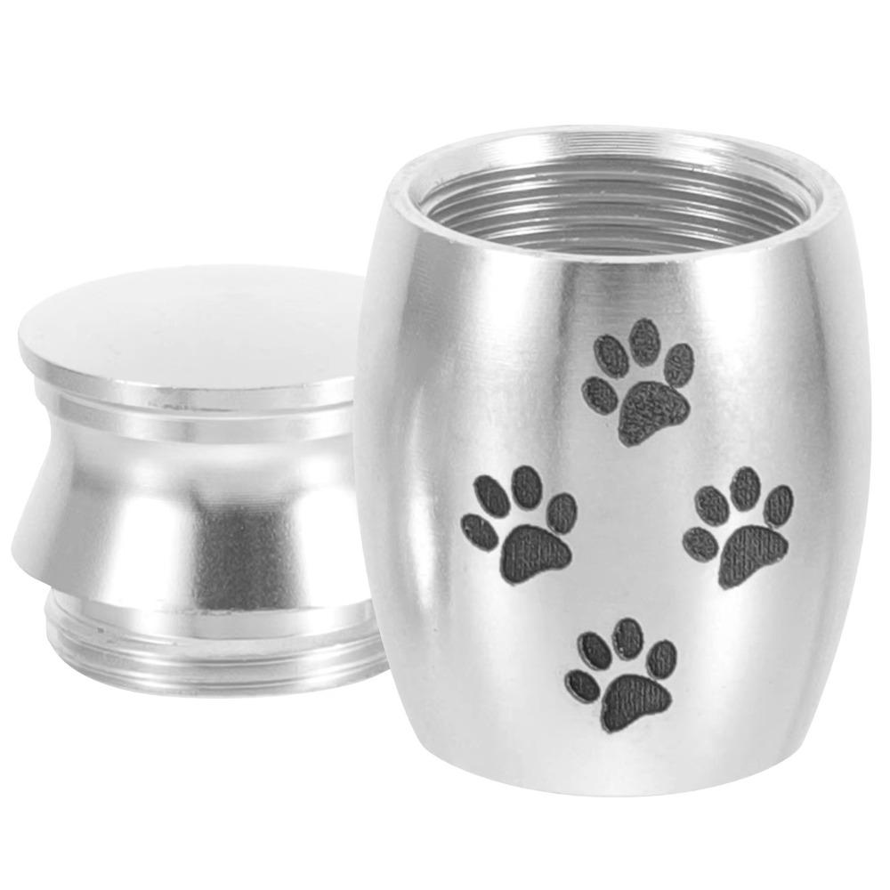 Aluminum Zinc Zinc Alloy Dog Cat Memorial Urn Mini Pet Cremation Urn  For Pets Small Animals Ashes