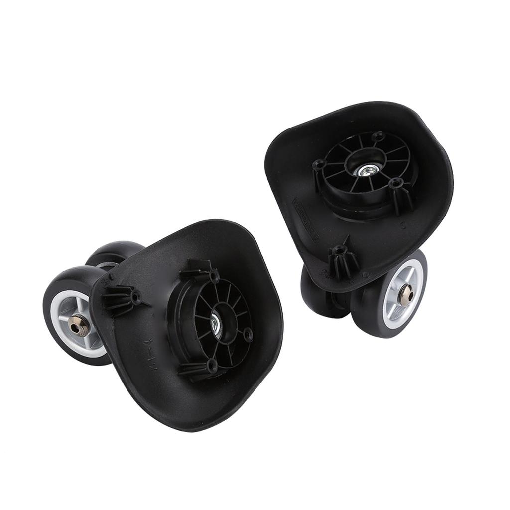 2pcs Luggage Replacement Wheel, Suitcase Wheel Trolley Wheel Set Double Bring Wr Silent Sy Install for Luggage with Plastic Material