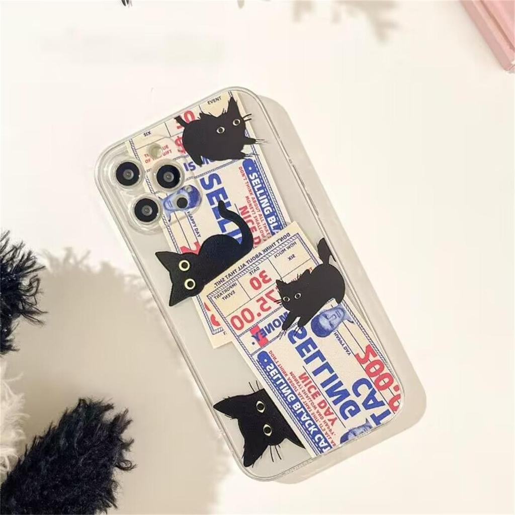 Case for Samusng Galaxy A56 A55 A54 A35 A36 A26 A16 A15 A14 A34 A53 S25 S24 S23 Ultra Plus S20 S21 S24 FE Cute Doodle Cat Cover