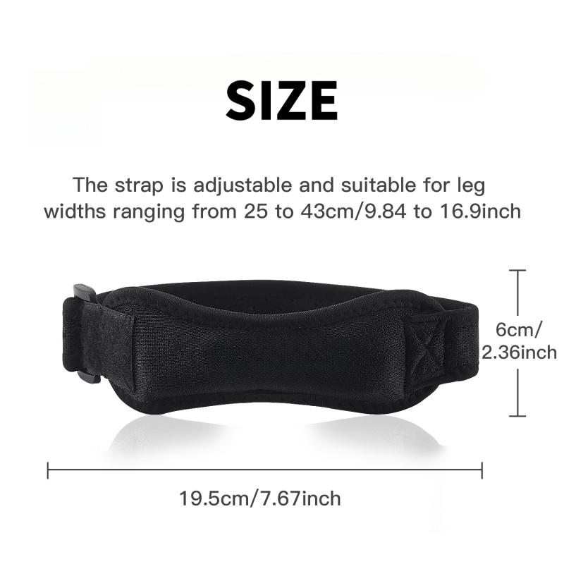 1 Pezzo Ginocchiera Tendine Rotuleo Supporto Ginocchio Fascia Tutore Regolabile Assorbimento degli Urti Compressione Ginocchiera Manicotto per Pallacanestro