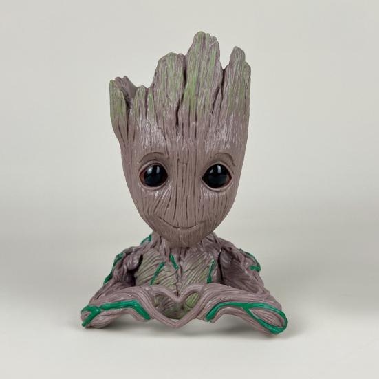 Tree Man Pen Holder Large Capacity PVC Vase Desk Organizer Box Stationery Storage Container Home Office Desktop Decoration Ornament