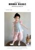Girl's Summer Cute Rabbit Lace Set 2026 New Style Baby Girl's Elegant Doll Neck Small Flying Sleeve Two Piece Set