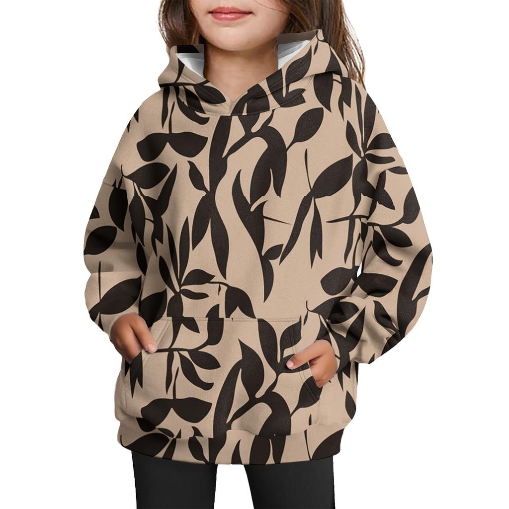 Girls' Hooded Tie-Dye Sweatshirt - Pullover Print Top