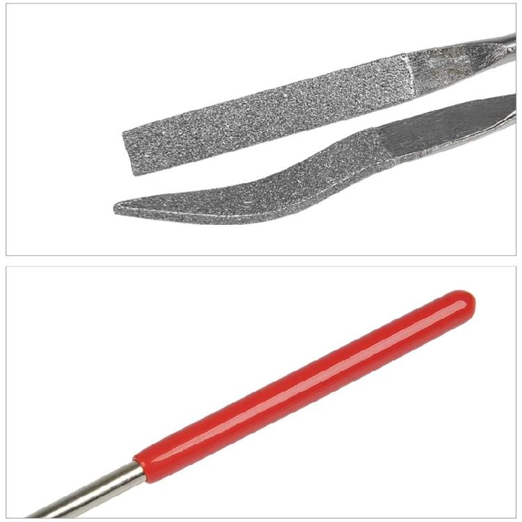 10Pcs Hard Metal Rotary File 140mm Diamond Needle File Set For Lime Metal Glass