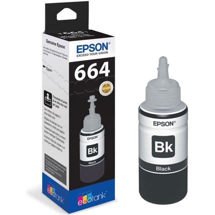 Epson Ecotank T6641 Tintenflasche - 70ml Schwarz (C13T664140)