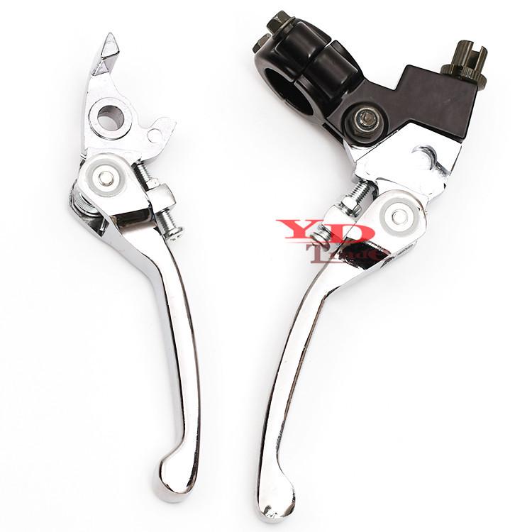 Stunt Style Anti-Fold Handlebar Brake & Clutch Levers for Off-road Motorcycle, ATV & Beach Buggy