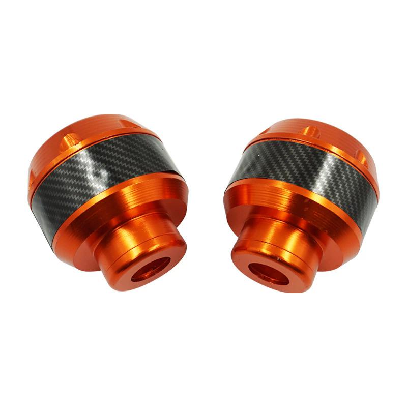 

2Pc Aluminum Alloy Motorcycle Crash Protector Scooter Wheel Front Fork Frame Falling Protection Pads Sliders Moto Exterior Parts оранжевый