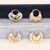 Bohemian Fine Lace Women's Earrings - Ethnic Hollow Flower Hollow Pendant Earrings, Suitable for Daily, Party, and Vacation Wear