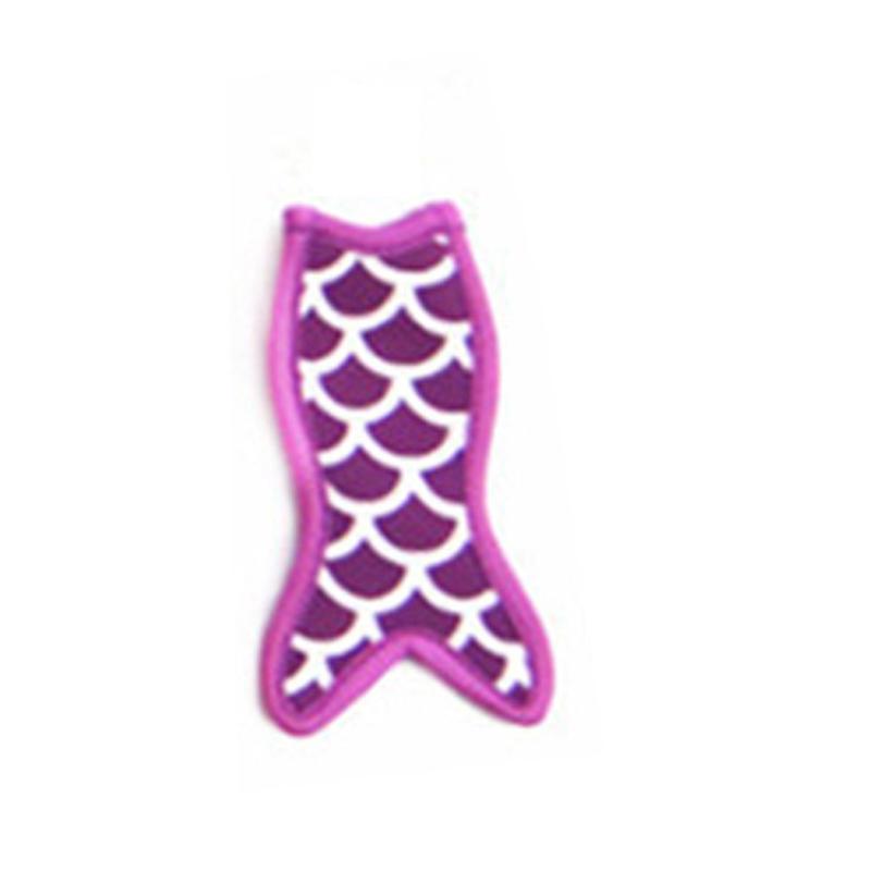 1PC Keep Cooled Icy Pole Holder Popsicle Cover Fish Tail Reusable Colorful