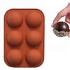 Non-Stick 5/6/15/24 Grids Semicircular Silicone Baking Mold Heat Resistant for Ice Ball Chocolate Jelly Home Kitchen Baking Tool