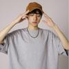 IELGY Solid Color Loose Short-sleeved T-shirt Base Men