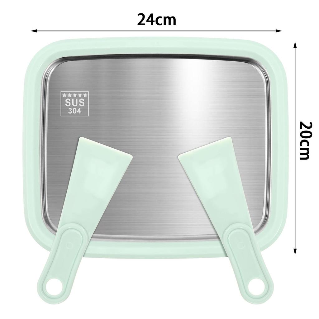 Rolled Ice Cream Maker Cold Sweet Fried Ice Pan DIY Household Frozen Yogurt Maker for Homemade Stir Fry Ice Tray