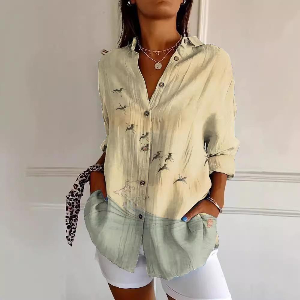 New Women's Long Shirt Women's Source Women's Casual Shirt, Long Shoulder Sleeves