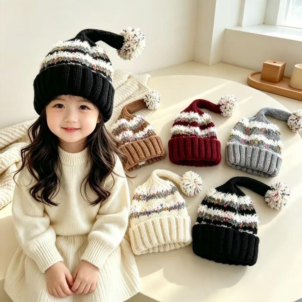 Thickened Children's Knitted Hat Windproof Baby Knit Hat Cute Kids Beanie Hats Winter
