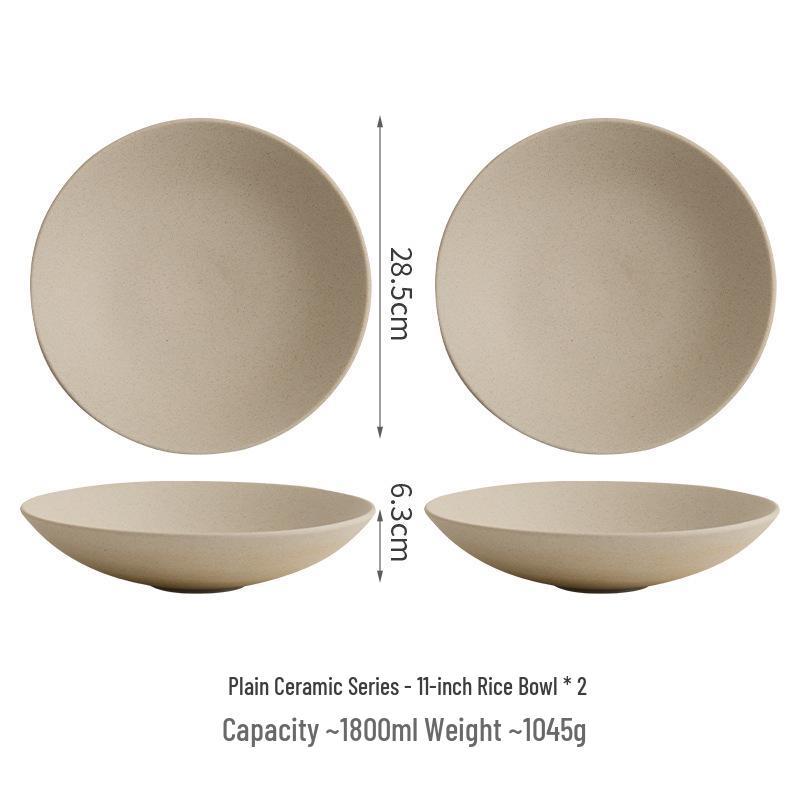 2025 High-End Ceramic Mushroom-Inspired Multi-Use Plate for Pasta, Soup, and Salad
