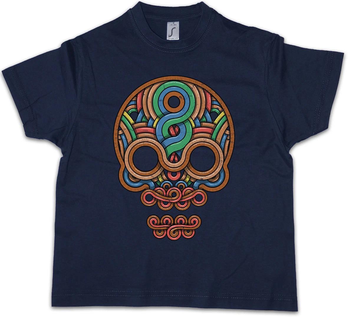 INCA SKULL Kids Boys T-Shirt Mayans Maya Aztecs American Indians Sugar Candy 110