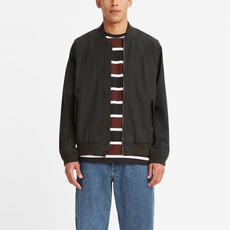 Levis Casual Baseball Collar Jacket Men Jackets Black 28410-0017