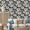 3D Wallpaper Optical Flowers and Leaves for Living Room and Bedroom 50x1000