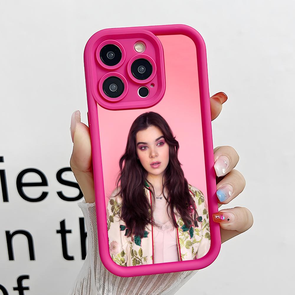 Hailee Steinfeld Thicken TPU Mobile Phone Case for iPhone 17 16 15 14 13 12 11 Air Pro Max Plus Colorful Cover