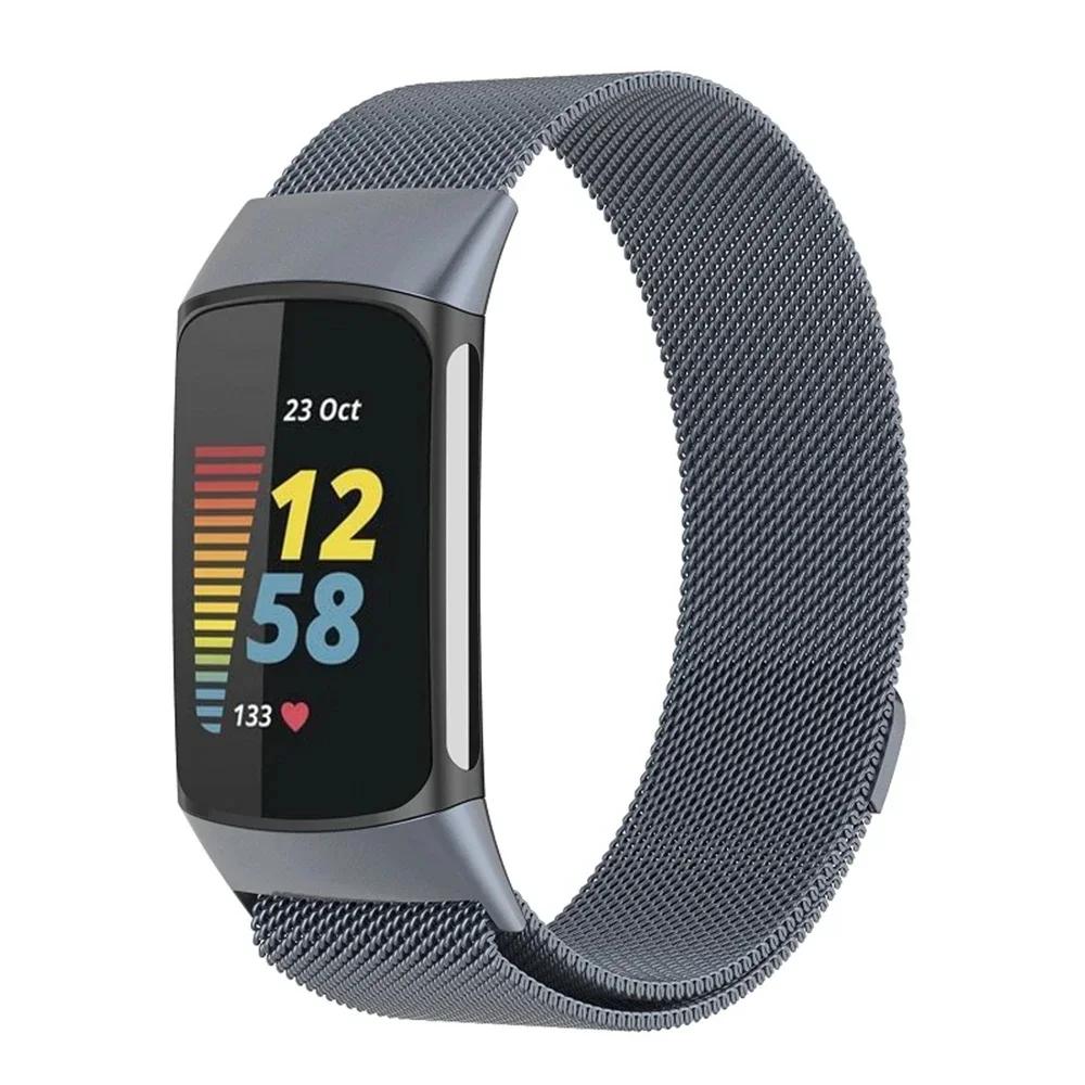 NEW Milanese loop For fitbit charge6 5 band replacement charge6 wristband stainless steel magnetic bracelet fitbit charge5 Strap