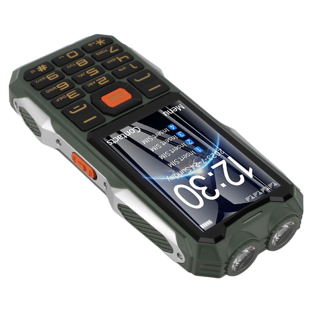 Telefon komórkowy dla osób starszych, cztery karty, cztery tryby gotowości, duży przycisk, głośny dźwięk, telefon komórkowy z ekranem 4,0 cala