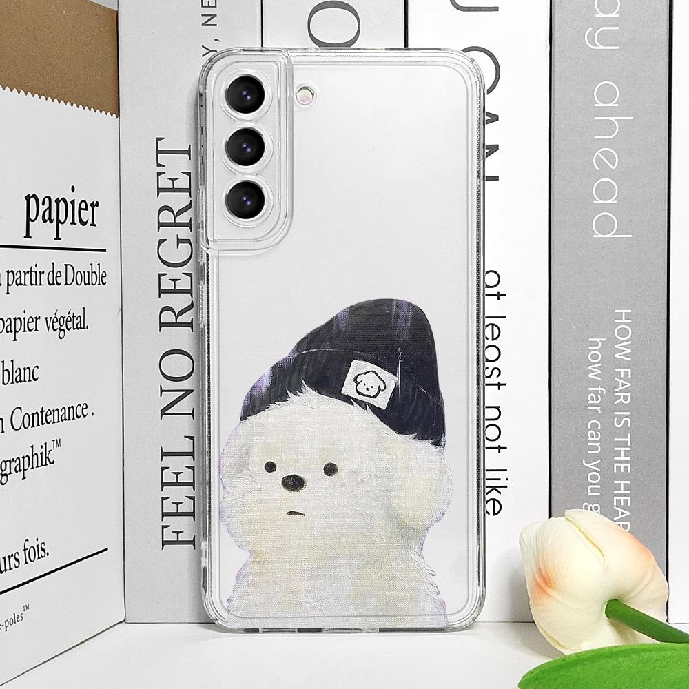 

Funny Lovely Teddy Dog Dog Couple Clear Phone Case for Samsung Galaxy A14 A56 A55 A54 A36 A53 A51 A13 A15 A25 A52 5G Soft Cover Galaxy A52 5G