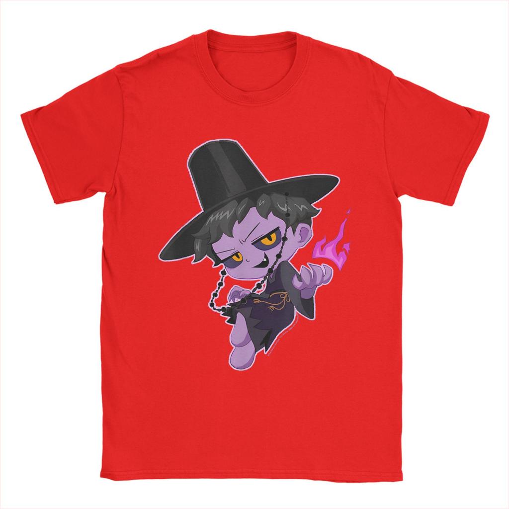 Demon Hunters Chibi Demon Jinu Mischievous Shot Men T Shirt Casual Tees Short Sleeve O Neck T-Shirt Cotton Printing Clothing