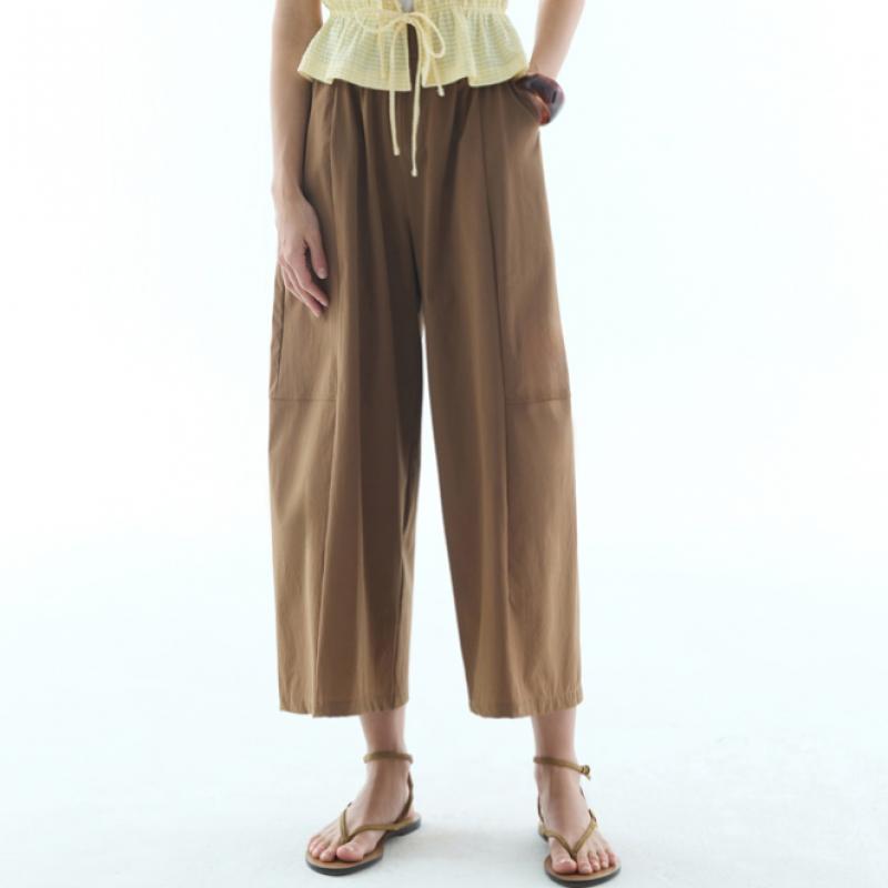 Baiyu Women Nylon Bermuda Wide Pants D6n8w