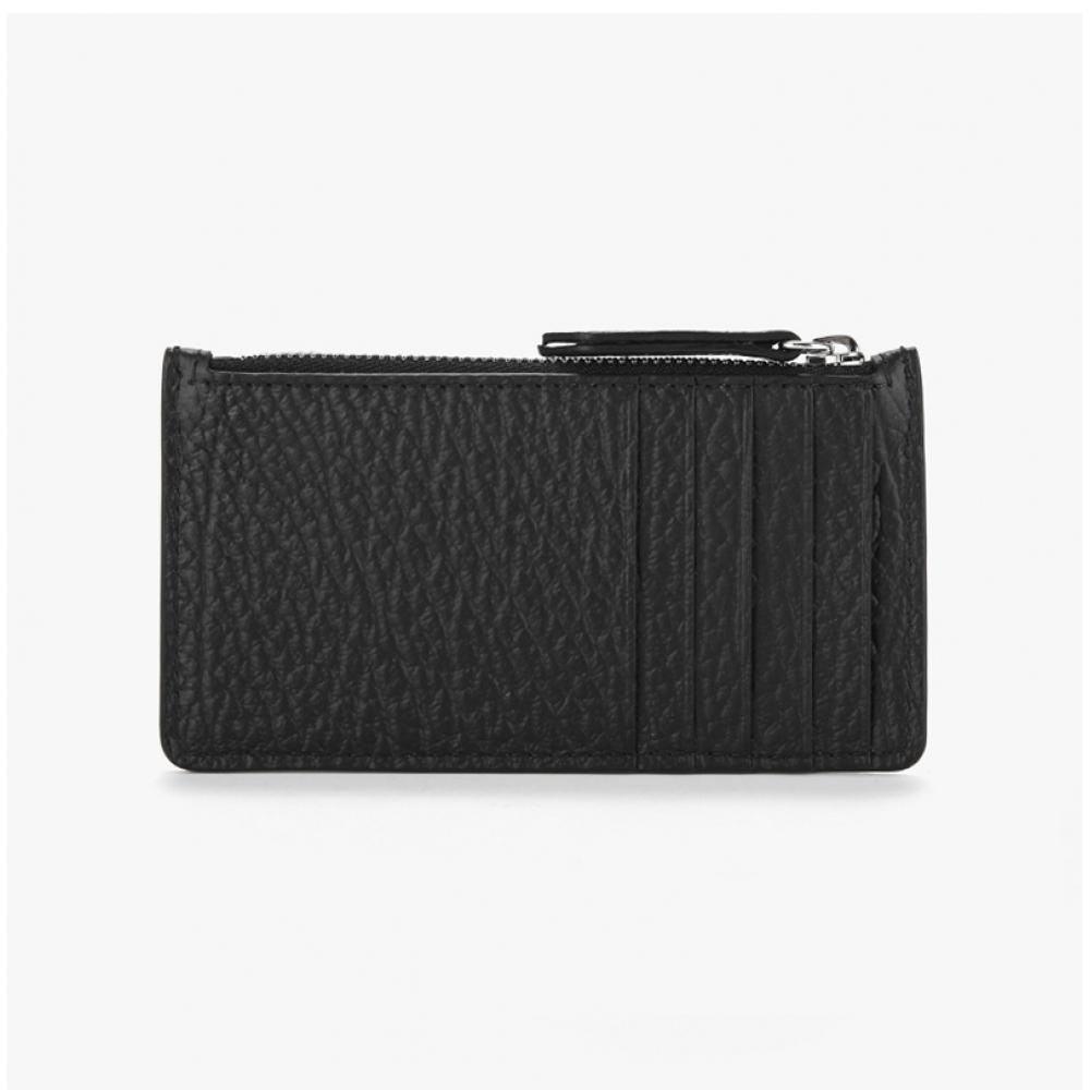 Maison Margiela S56ui0143 P4455 T8013 Stitch Grain Zipper Card Holder