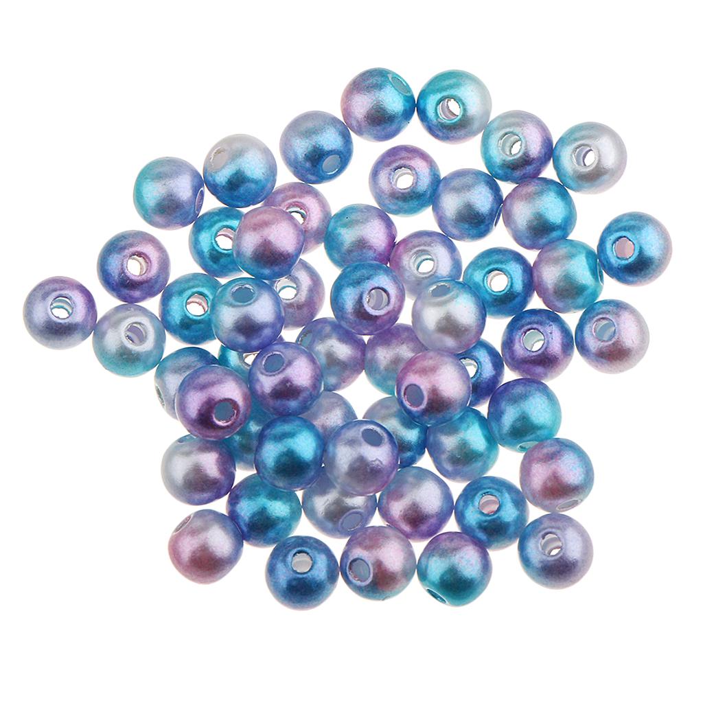 1000 Piece 4mm Colored Imitation Pearl ABS Plastic Loose Beads DIY Jewellery